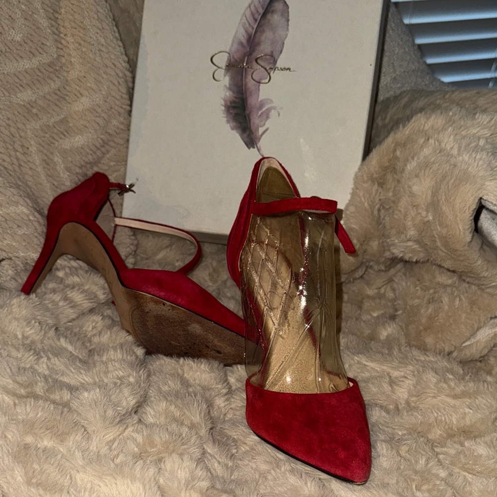 Jessica Simpson Elegant Red Heels